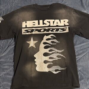 Hellstar Sports Black Graphic Tee small fits medium